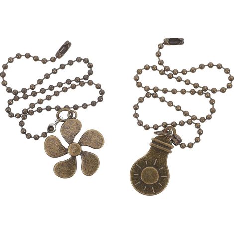 Chaînes D'extension pour Ventilateurs Vintage, Pendentif Éventail Vintage 2pcs (1/5)