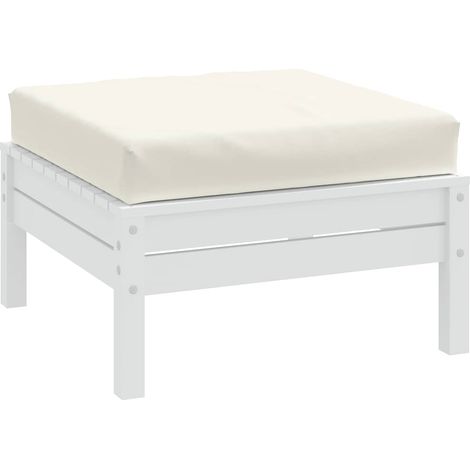 Palettenkissen Melange Creme 60x60x9,5 cm Stoff