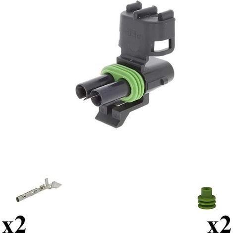 Kit connettore serie weather pack porta femmina 2vie