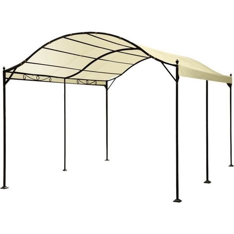 AORNOS - gazebo da giardino a onda in acciaio