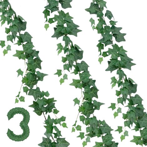 Liane Artificielle Decoration, Guirlande Fleurs artificielles, Faux Lierre Exterieur Interieur pour Chambre Balcon Jardin Bureau Fete Mariage (1/5)