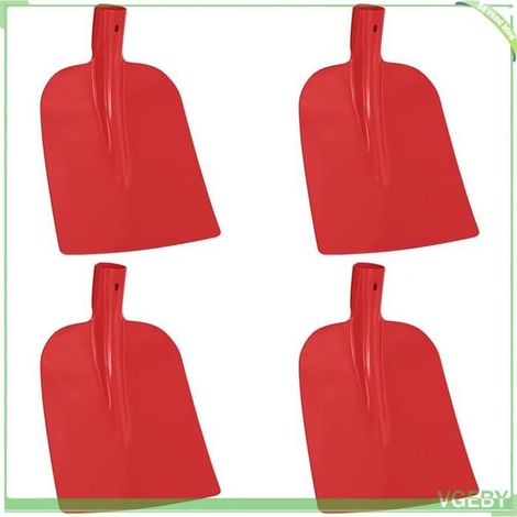 Tête de pelle - FAFEICY - 42019405 - Rouge - Acier enduit de poudre - Lot de 4, 32 x 24,5 cm (1/5)