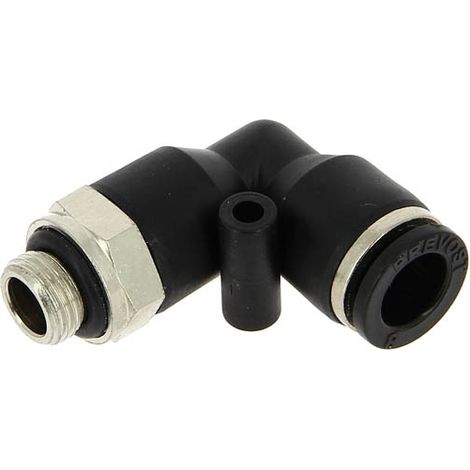 Coude 90° pneumatique instantané Ø8 fileté mâle 1/8" (5x10)
