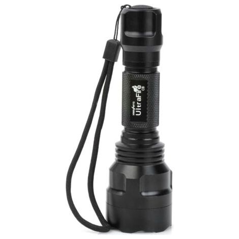C8 T6 lampe de poche à lumière forte charge USB longue portée pour le camping en plein air, 1 pièce (1/4)