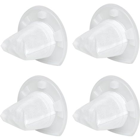 Set mit 4 Ersatzfiltern für den Black & Decker VF110 Staubsauger.
