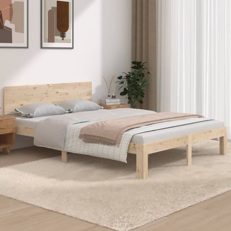 Bed Frame without Mattress 135x190cm Double vidaXL (1/5)