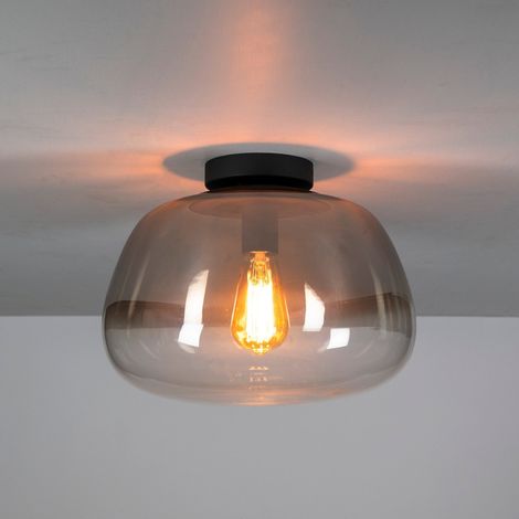 Deckenlampe Noma Shaded Rauchgraues Glas 36 cm
