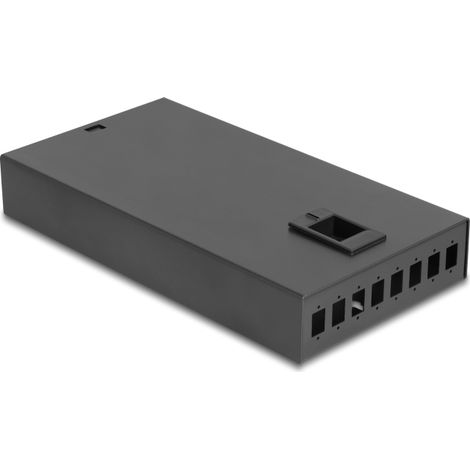 Delock Caja de terminales de escritorio de fibra Ã³ptica de 8 puertos para 8 x SC Simplex