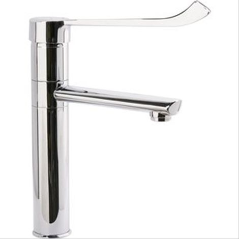 Mitigeur à commande au poignet fixe H=160mm saillie 160mm Delabie