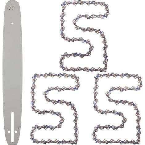 Lame pour Husqvarna 445E, 450E + 3 chaînes 15" 38cm 1,5mm 0.325" 64TG (1/5)