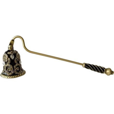 Extintor de velas de aleación de zinc con diseño vintage y diamantes de imitación. Extintor portátil para mechas largas. Extingue incendios de fo (1/4)