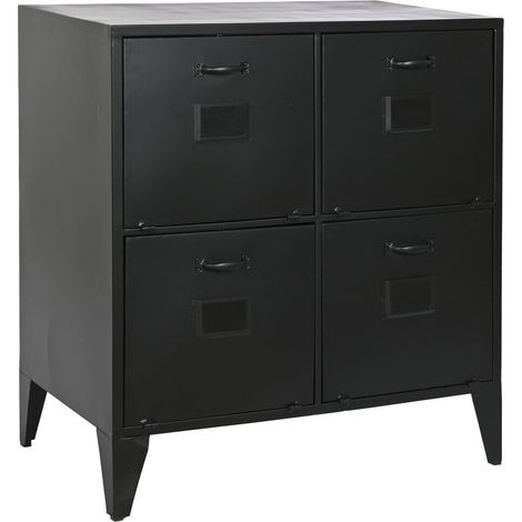 Cajonera Metal 75X45X80 Taquilla Negro (1/5)