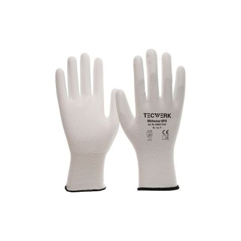 GUANTE NILON/PU WHITESTAR BLAN (1/2)