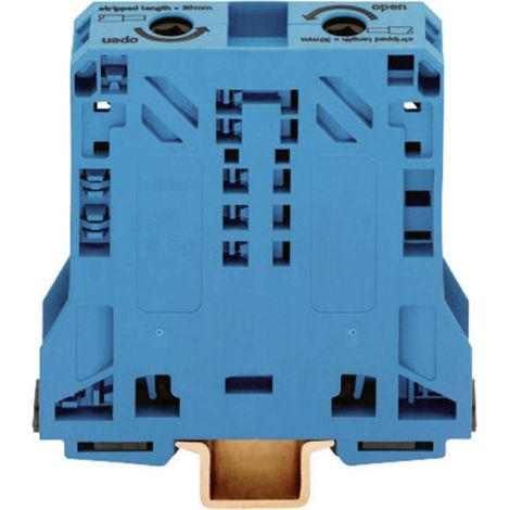 Wago 285-154 borne de paso azul 2 polos 150A