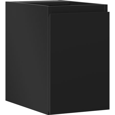 Mexen Orio Badezimmerschrank für Waschbecken 30 cm, 1 Tür, Schwarz Matt - 91A11-03047-1-BF71