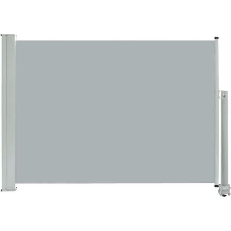 Auvent latéral rétractable de patio Store Banne Auvent de jardin 80x300 cm Gris 32821 (1/5)
