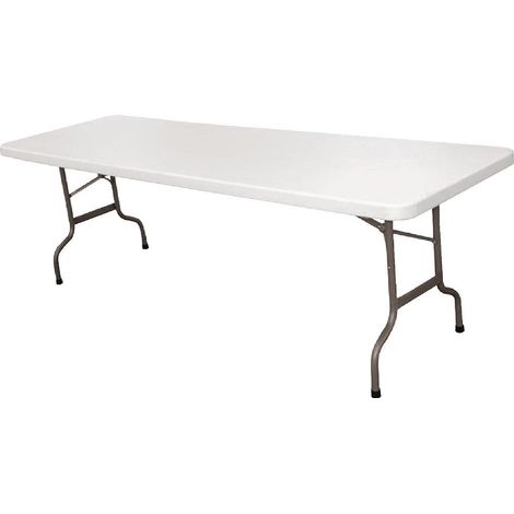 Table pliante rectangulaire 1,5 m blanche (1/5)