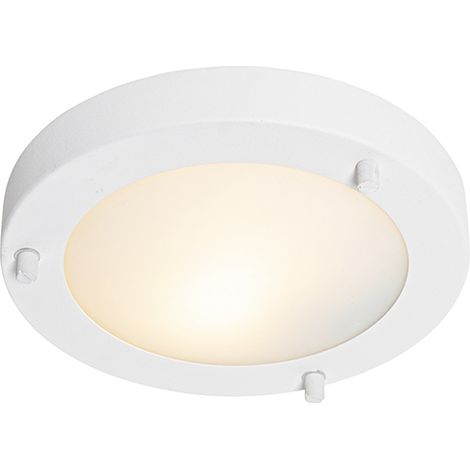 Moderne Deckenleuchte weiß 18 cm IP44 - Yuma