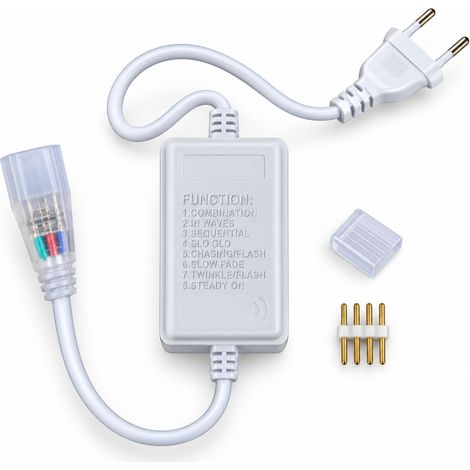 Kit Cavo Alimentazione Con Spina EU per Striscia LED RGB 220V SL065044 (1/3)