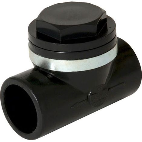 Clapet anti-retour PVC FF 32mm à coller – Raccord femelle-femelle – Pression max 10 bars – Accès facile pour nettoyage (1/5)