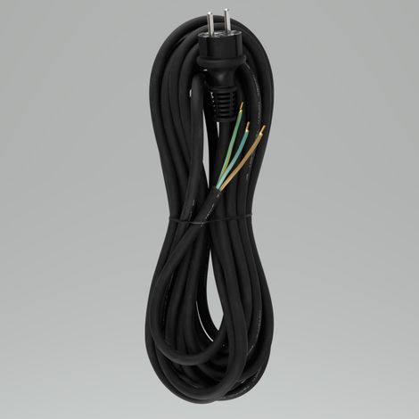 REV Zuleitung Schutzkontakt Gummi 10m H07RN-F 3G 1,5² schwarz Zuleitung (1/2)