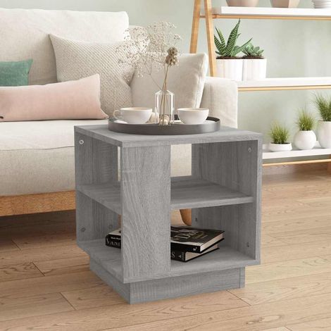 Table basse-Table Salon-Table d'appoint Sonoma gris 40x40x43 cm Bois d'ingénierie 496941 (1/5)