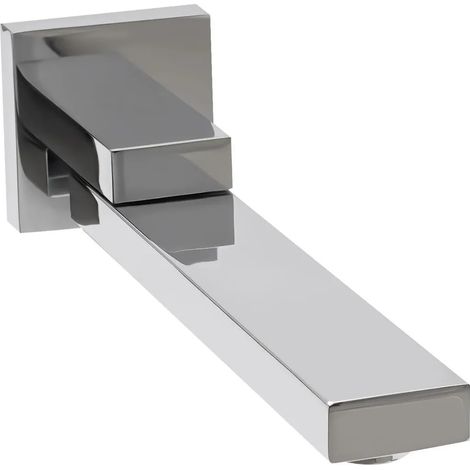 Rubinetto per bagno - Acciaio inox - Girevole a 180° - Attacco G1/2 - Montaggio su piano - 23 x 6 cm - Cromato
