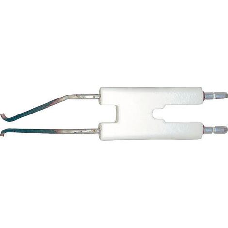 Electrode d allumage double pour Weishaupt WL 30-A/ZA raccord 4 mm