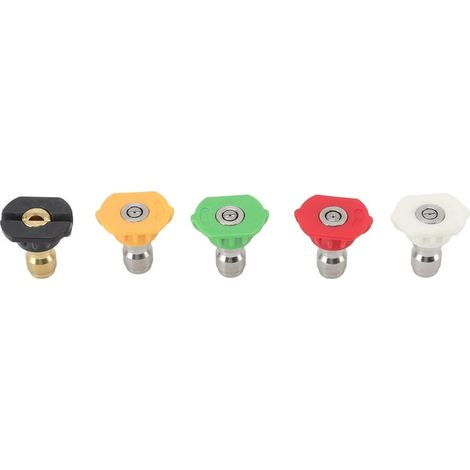 5 Pièces Buse Large Éventail Nettoyeur Haute Pression, Embouts Jet Rinçage, Kit Buses 020 0,874mm/0,03pouce (1/5)