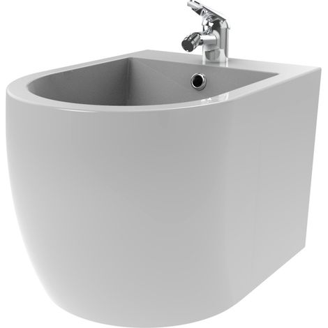 FRAO Bidet suspendu avec robinetterie Blanc (1/5)