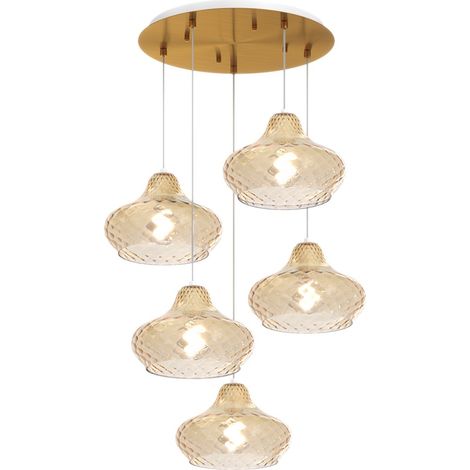 Top light lustre en verre coloré dress 1191 os s5 tp ambre e27 plafonnier led moderne classique