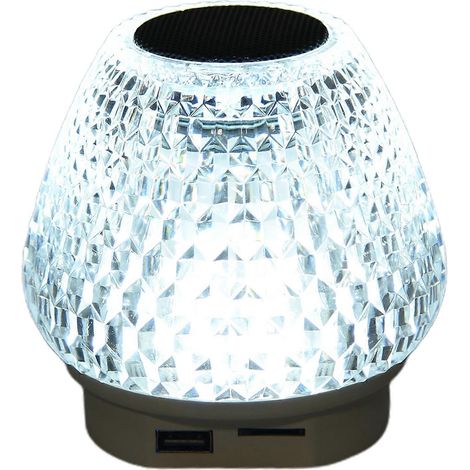 Kristall-Nachttischlampe mit Musik – Stabiles LED-Nachtlicht