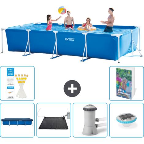 Rechteckiger Frame Pool - 450x220x84 cm - 7-teilig S154