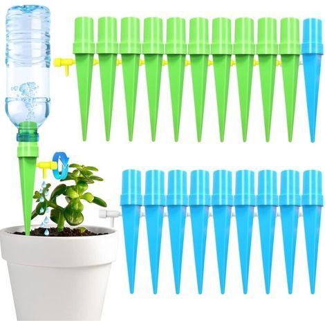 20 Pcs Arrosage Goutte à Goutte Bouteille, Arrosage Automatique pour Jardin Réglable, Irrigation Goutte à Goutte Bouteille Kit pour Plantes Intérieur Extérieur (1/4)