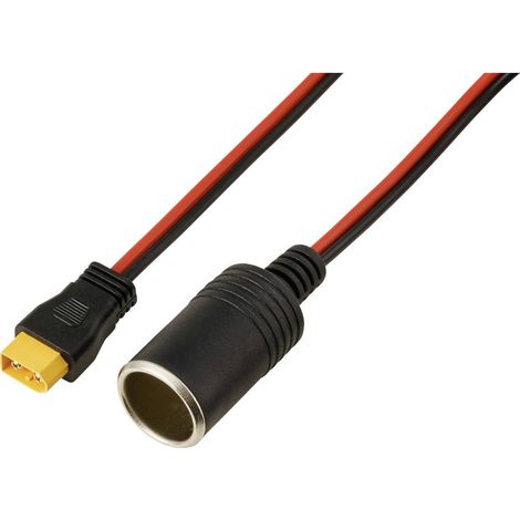 Allume-cigare sur câble XT60 2 M. TC-13619284 noir, rouge TRU COMPONENTS Contenu: 1 pc(s)