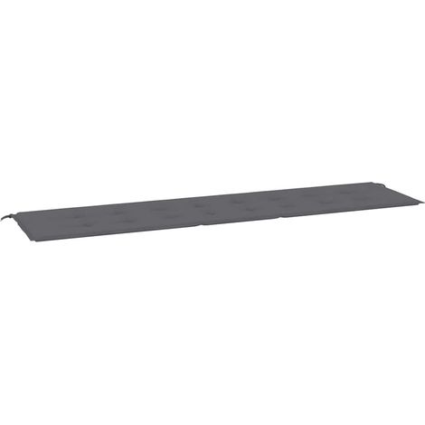 Cuscino per Seduta  Cuscino per Panca Antracite 200x50x3 cm in Tessuto Oxford (1/5)