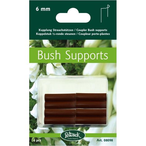 CLIPS PER SOSTEGNO PIANTE DA 6 MM 4 PEZZI MARRONE RUGGINE PEACOCK PIANTE ACCESSORI GIARDINO ESTERNO