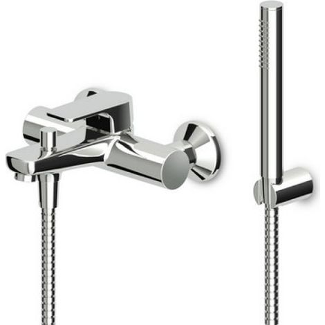 MONOCOMANDO VASCA-DOCCIA ESTERNO C/ACCESSORI SERIE WIND Cromo
