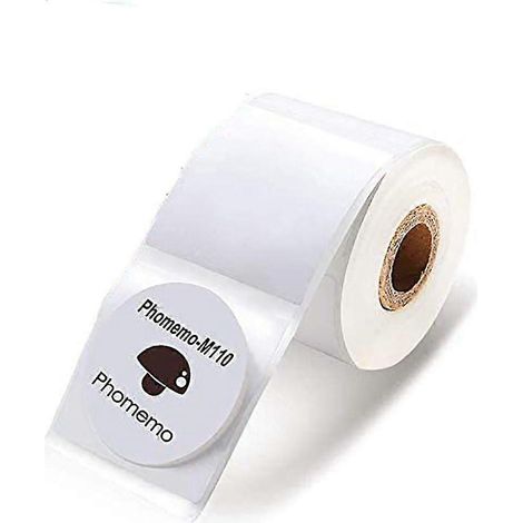 Étiquettes rondes thermiques compatibles avec les imprimantes d'étiquettes M200/M110, 30 x 30 mm (1,18 pouces x 1,18 pouces), étiquettes à faire soi-même, 200 feuilles/rouleau (étiquettes rondes blanc (1/4)