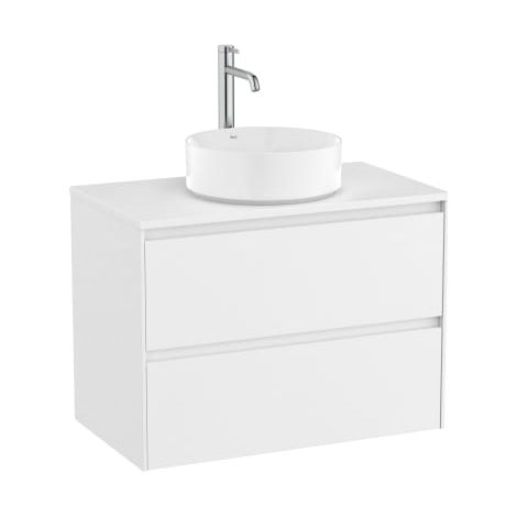 MUEBLE PARA LAVABO CENTRADO SOBRE ENCIMERA 800X460 ONA 2 CAJONES BLANCO MATE