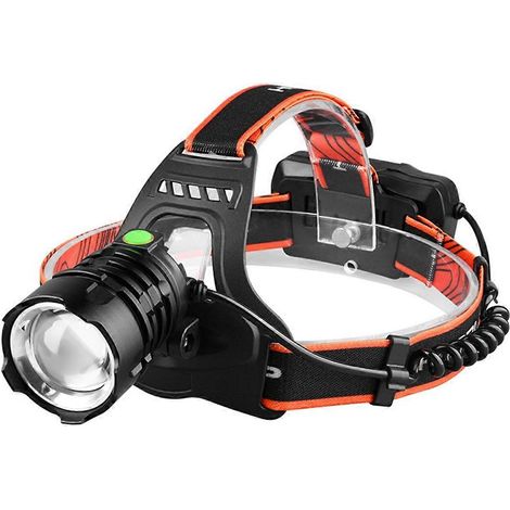 Super leistungsstarke LED-Stirnlampe, wiederaufladbar, Typ-C-Anschluss