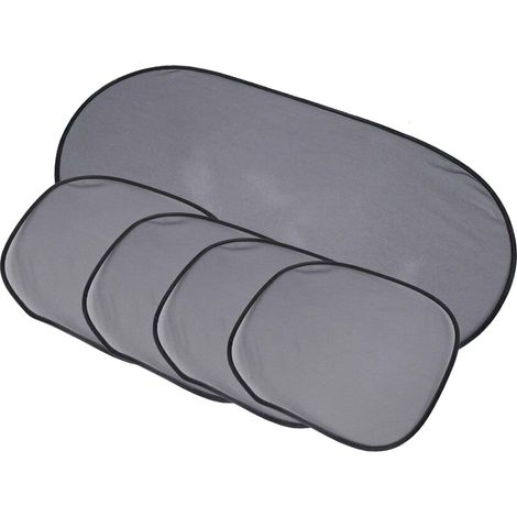 Lot de 5 pare-soleil en maille pour vitres latérales arrière de voiture (1/5)