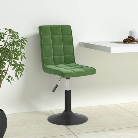 Chaises pivotantes à manger lot de 6-Chaises de Salle à Manger-Chaise de cuisine vert foncé velours 431517 (1/5)