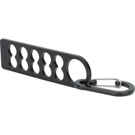 Aufbewahrungswerkzeug für Heringe aus Aluminiumlegierung mit Schlaufe, kurze Ausführung, 10 Löcher (1/4)