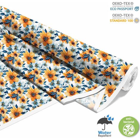 OUTDOOR DEKOSTOFFE OXFORD - Motiv Blumen I DX5370