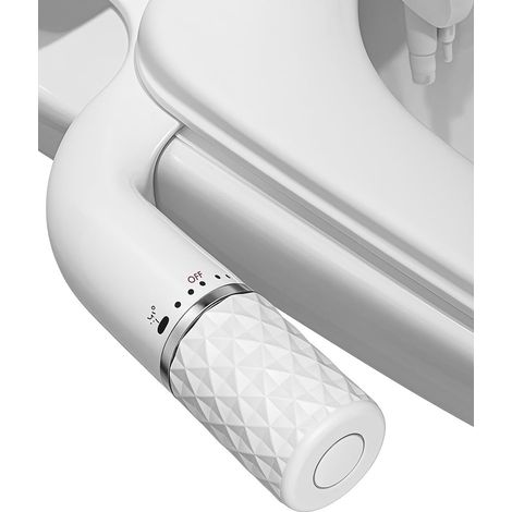 1 Kit Bidet WC, Double Jet, ABS, Compatible Arrivée Gauche Droite, Hygiène Intime (1/5)