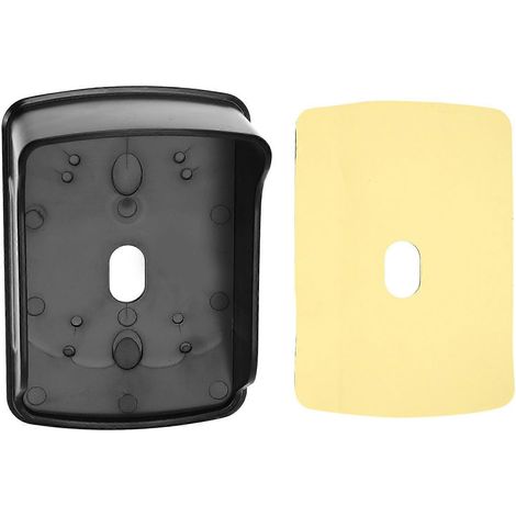 Housse de protection étanche et résistante à la pluie pour boîtier de contrôle d'accès (noire, avec carton) (1/5)