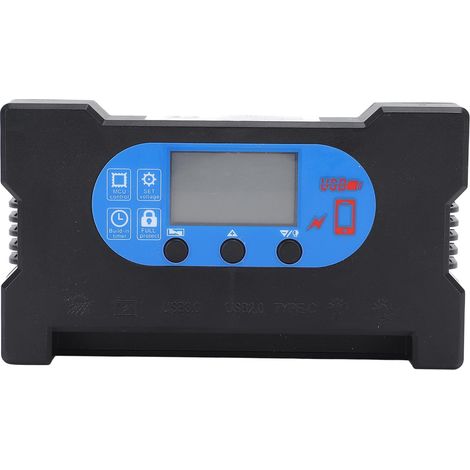 Solar Controller HD Display Dual USB Type C DC Fast Charging Multi Protection Solar Panel Regulator 30A (1/5)