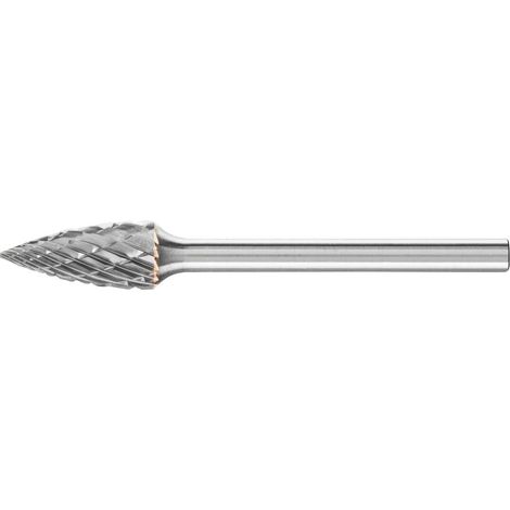 PFERD TOOLS 21222783 Fraise sur tige Carbure de tungstène ogive Longueur 43 mm Dimension produit, Ø (1/3)