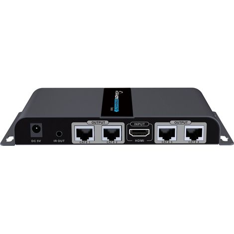 Techly Extender Splitter HDMI 1x4 PoE con IR su Cavo Cat.6 fino a 50m (1/3)